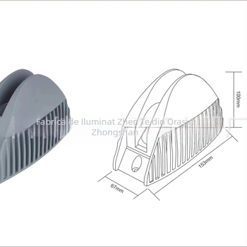BD056 LED exterior de înaltă putere, carcasă din aluminiu turnat, rezistent la apă, pentru poduri, trotuare și trepte, 18 LED, 5000 lm, Cree LEDs, 3000K/4500K/6000K, unghi de fascicul 360°, 50.000 ore