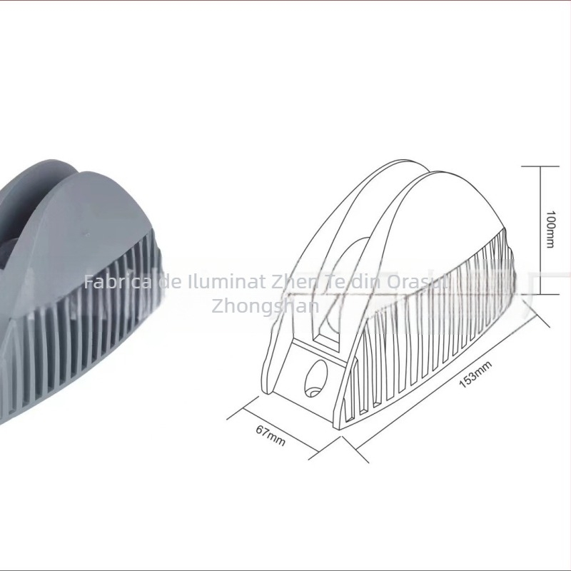 BD056 LED exterior de înaltă putere, carcasă din aluminiu turnat, rezistent la apă, pentru poduri, trotuare și trepte, 18 LED, 5000 lm, Cree LEDs, 3000K/4500K/6000K, unghi de fascicul 360°, 50.000 ore