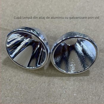 Carcasă de lampă din aliaj de aluminiu 24x16.6x7 mm, finisaj portocaliu cu aspect de coajă, suprafață netedă, acoperire vid, accesoriu DIY pentru lanternă LED