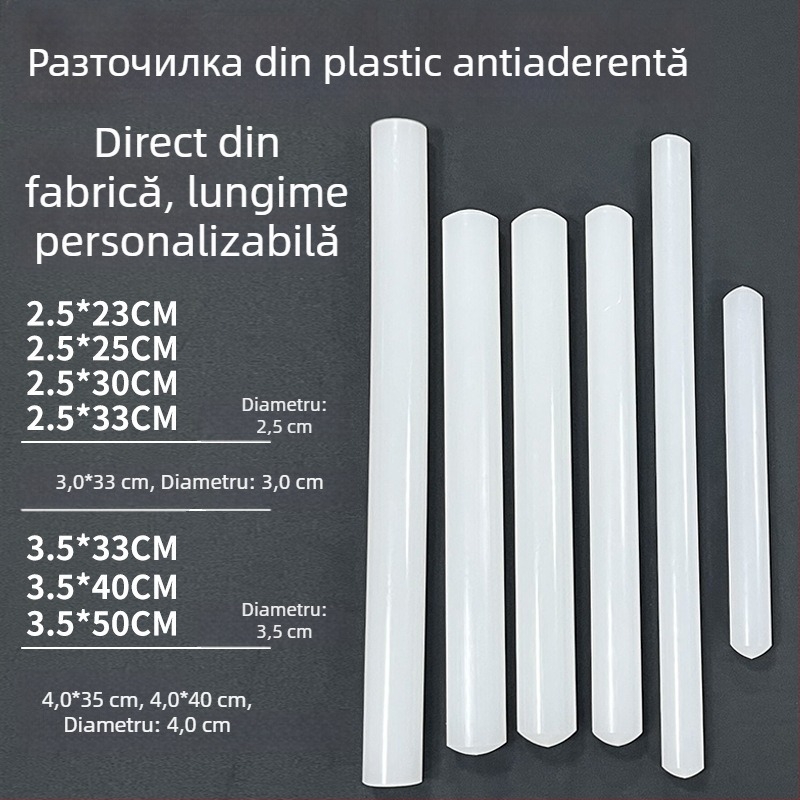 Rolă mare antiaderentă pentru aluat și fondant – utilizare casnică, DIY decorare torturi