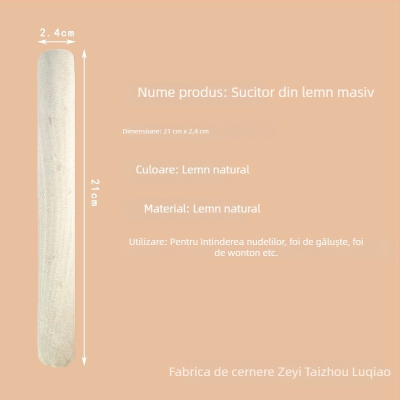 Sucitor de aluat din lemn de fag