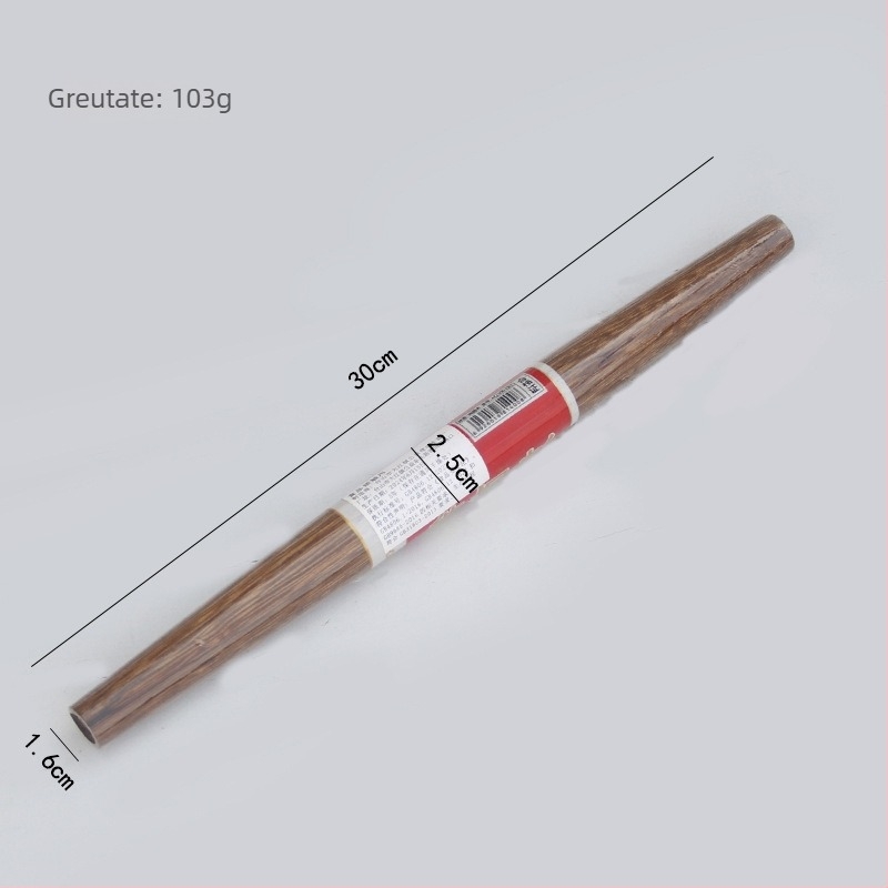 Rulou de lemn pentru aluat, 30 cm, cu capete ascuțite, pentru foi de găluște