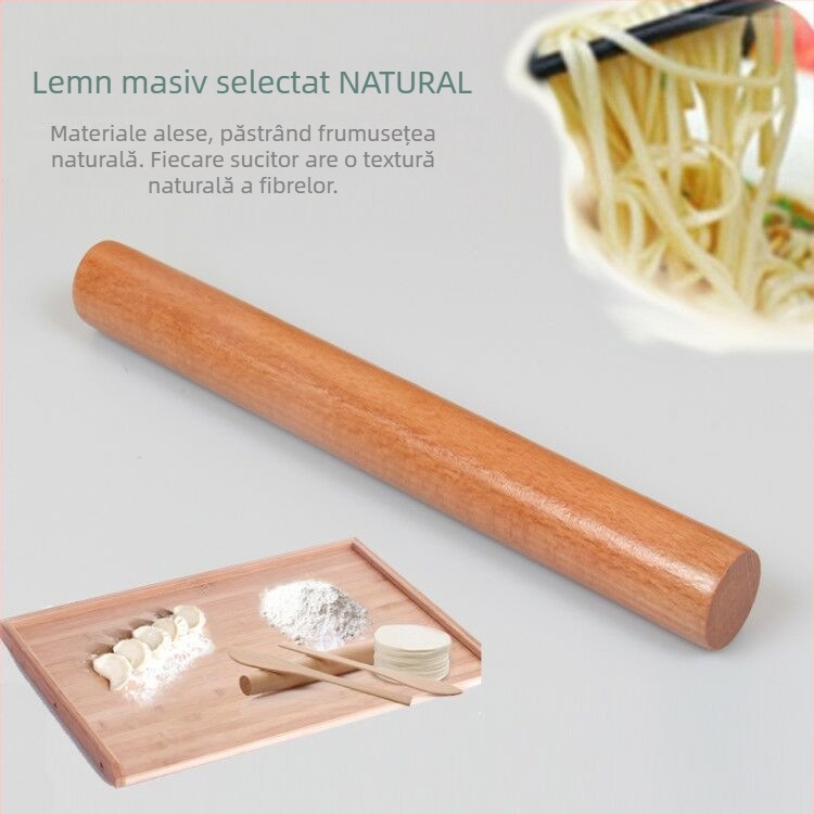 Sucitor din lemn, 39 cm × 2,5 cm, mâner confortabil