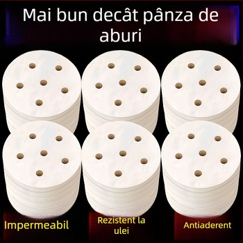 Covoraș de abur pentru bucătărie, pânză de abur pentru chifle și gătit la abur, strat antiaderent pentru tavă și oală, hârtie de abur