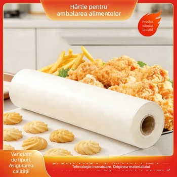 Hârtie de copt cu acoperire din silicon, dreptunghiulară, antiaderentă, pentru cuptor – pentru coacere de pește și carne