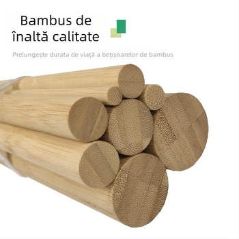 Set de bețe din bambus: bețe goale și din bambus compozite, bețe rotunde pentru corectarea posturii, stâlpi pentru cort și sucitor de bucătărie