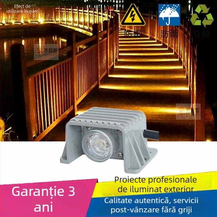 Spot LED exterior mic, lumină de colț impermeabilă pentru trasee și scări, iluminare laterală translucidă pentru hol