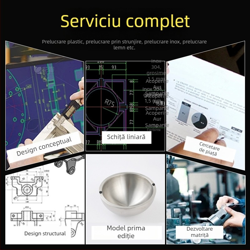 Piese mecanice personalizate din oțel inoxidabil, cupru, fier și aluminiu