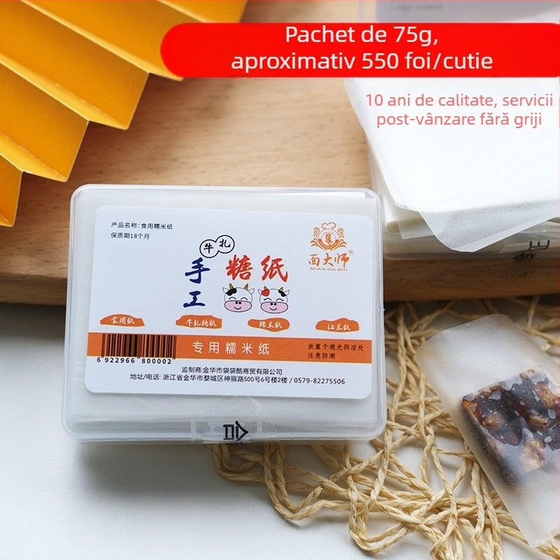 Masterface hârtie de orez lipicioasă pentru nugat, ambalaj 75 g
