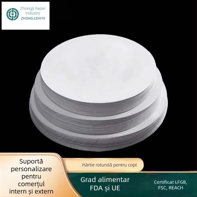 Hârtie de copt circulară din silicon, rezistentă la temperaturi înalte pentru friteuză cu aer, absorbantă de ulei
