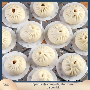 Hârtie pentru aburi cu strat de silicon, alimentară, antiaderentă, 3-12 inchi, albă, 50 de coli