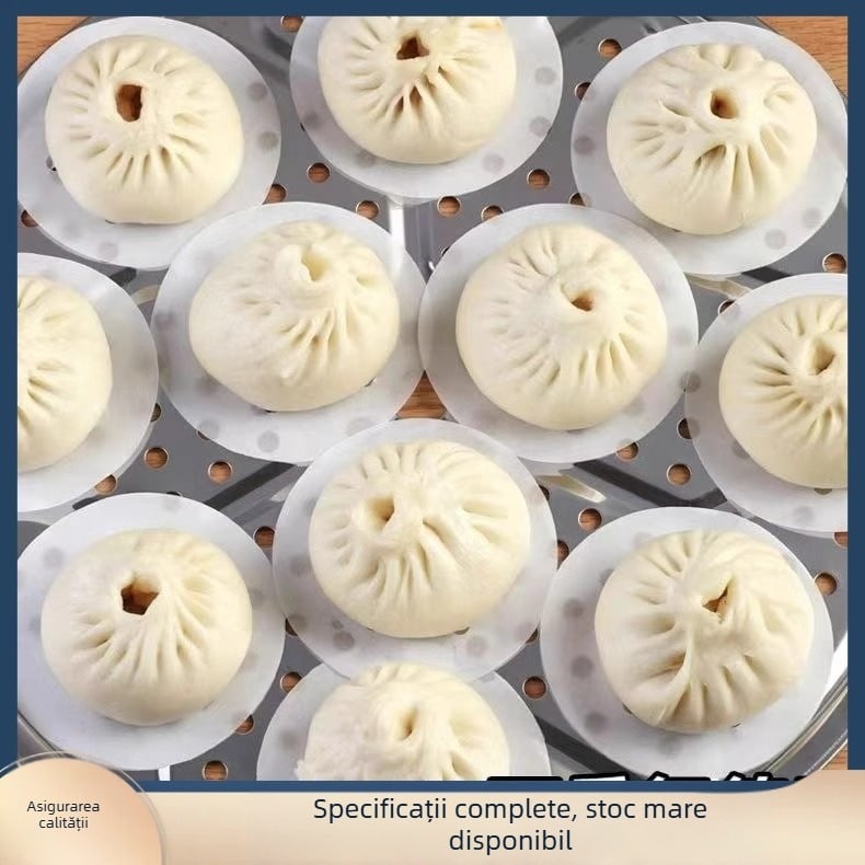 Hârtie pentru aburi cu strat de silicon, alimentară, antiaderentă, 3-12 inchi, albă, 50 de coli