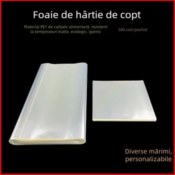 Hârtie de copt transparentă cu acoperire PE pentru pâine și prăjituri