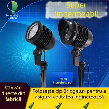 Spot LED exterior, 6W, IP66, pentru gazon, grădină și copaci