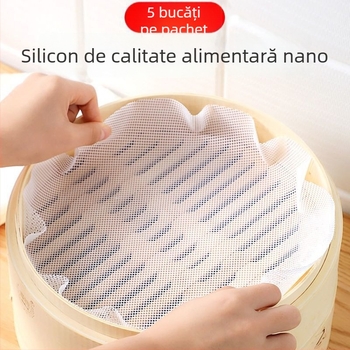 Covoraș din silicon nano pentru aburire chifle, rotund, antiaderent