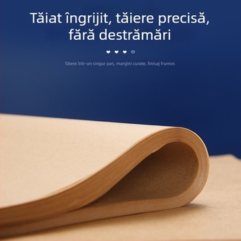 Hârtie de copt pentru tavă, maro închis, acoperire din silicon, de înaltă calitate alimentară, rezistentă la temperaturi înalte, pentru coacere acasă și grătar, de unică folosință