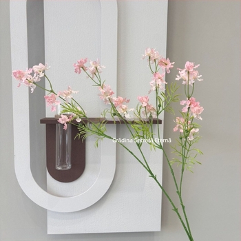 Flori artificiale din mătase: flori mici mov pentru decor rustic de acasă, nunți și recuzită pentru fotografie