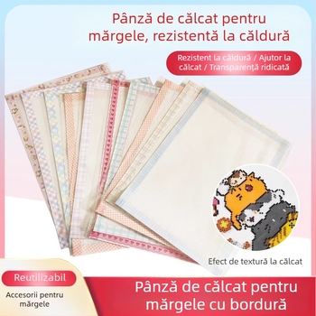 Hârtie transparentă de călcat pentru artă cu mărgele, rezistentă la temperaturi înalte, hârtie de transfer și pentru coacere, unelte pentru mărgele