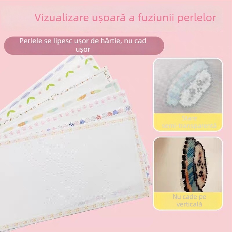 Hârtie transparentă de călcat pentru artă cu mărgele, rezistentă la temperaturi înalte, hârtie de transfer și pentru coacere, unelte pentru mărgele