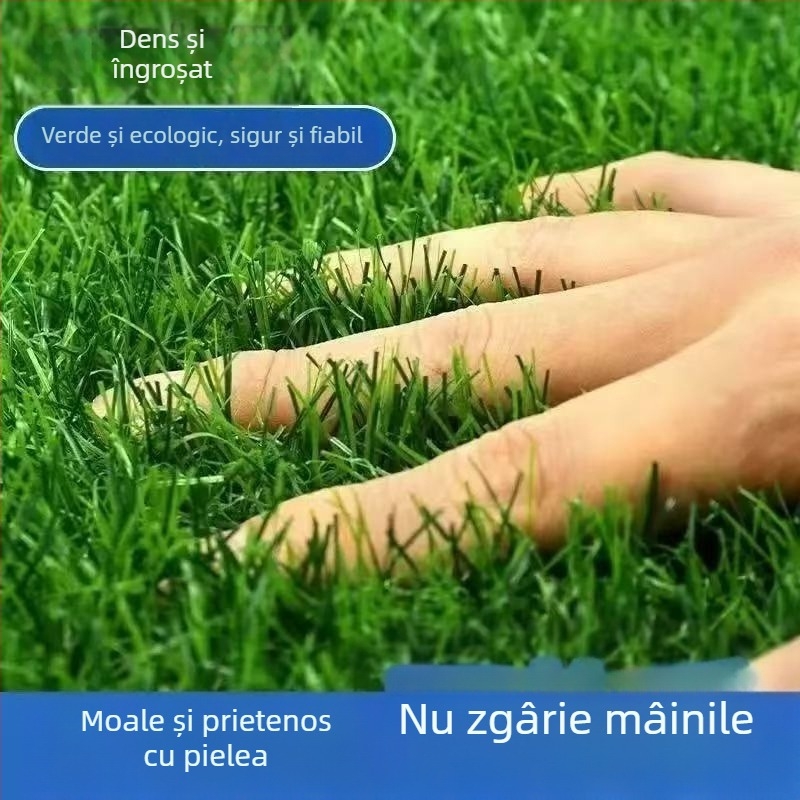 Gazon artificial pentru spații verzi, gard de grădiniță, gazon plastic exterior pentru balcon și curte, protecție UV