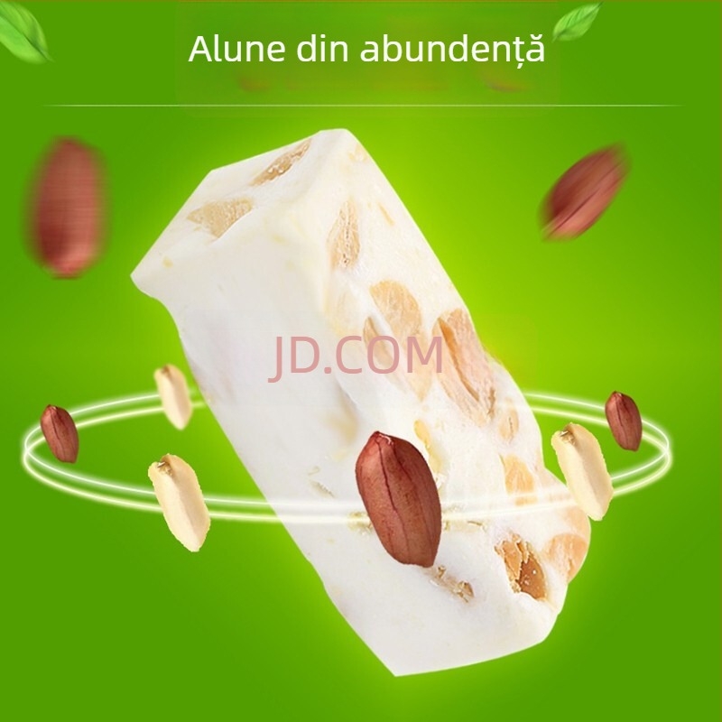 Nugat cu arahide și lapte, bomboane moi, gust nostalgic, 500 g