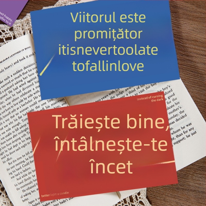 15 carduri cu citate încurajatoare – mesaje calde pentru decorul casei, autoadhesive pentru perete DIY