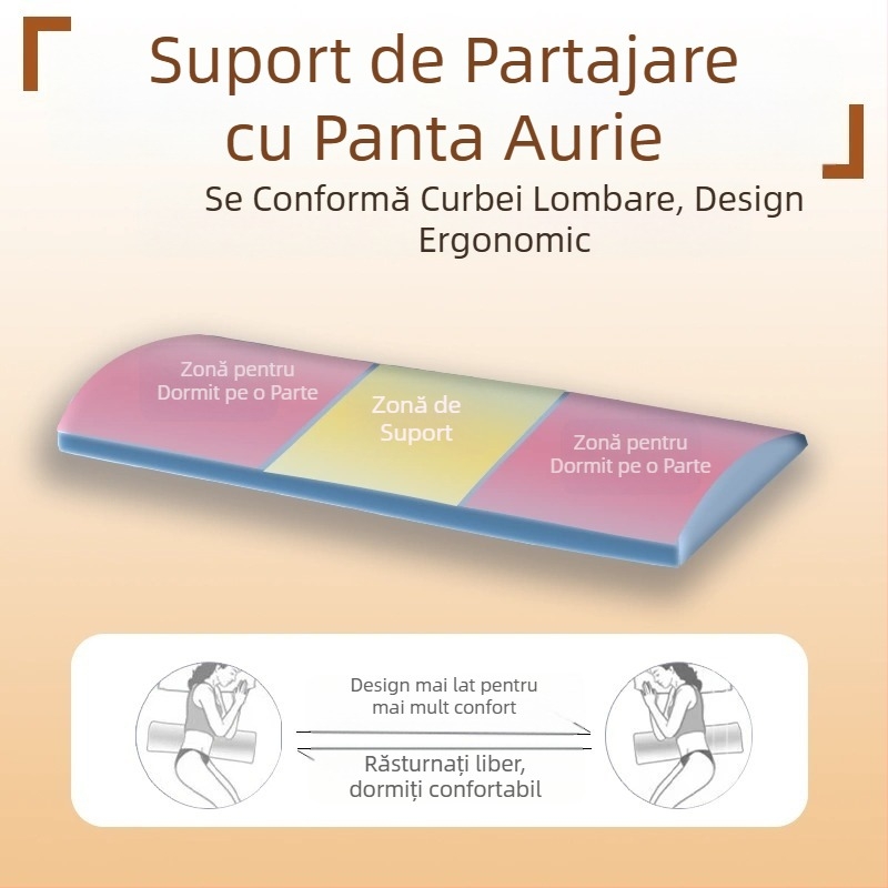 Perne lombare pentru somn, suport ergonomic pentru zona lombară