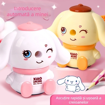 Ascuțitor de creioane manual, cu design inspirat de animale pentru copii