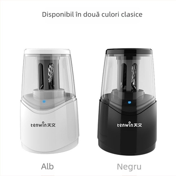 Tenwin ascuțitor electric pentru creioane subțiri, semi-automat, reîncărcabil, pentru elevi de clasa întâi