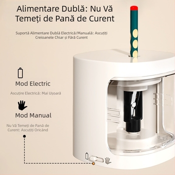 Ascuțitor electric de creioane astronomic, compact, automat pentru copii acasă, model S8320