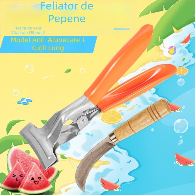 Instrument din oțel inoxidabil pentru deschiderea și tăierea pepenului