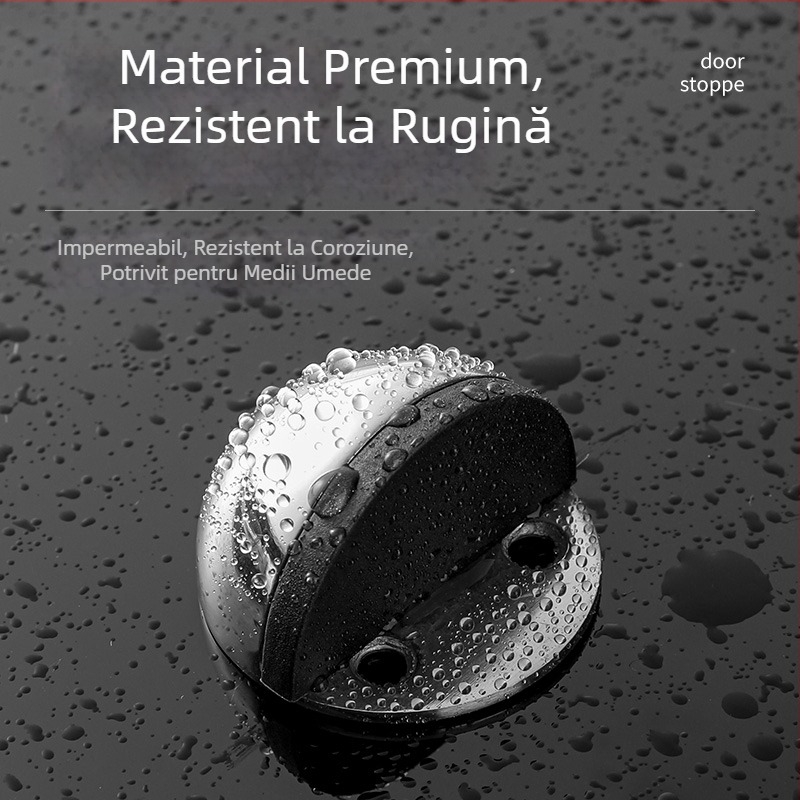 Stop de ușă magnetic cu aspirație pe podea, fără găuri, cu două moduri de utilizare pentru casă și baie