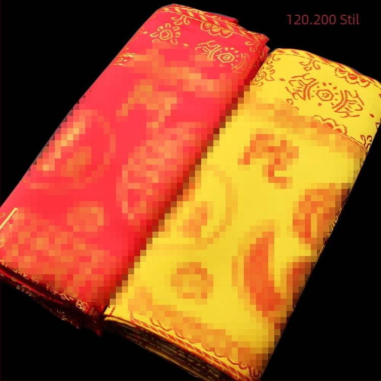 120×200 cm, satin brocard întărit cu broderie Dharani, set de cinci piese