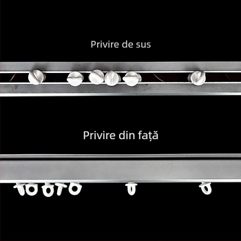 Șină de perdeu cu mărgele în formă de șarpe – rulment silențios pentru perdele, accesorii de decor interior
