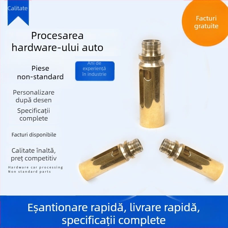 Suport pentru stilou din alamă, prelucrat CNC – piesă de precizie