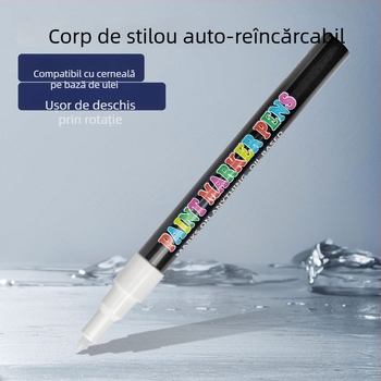 Set complet de accesorii pentru marker: stilou acrilic, tambur de marker, tuburi goale, componente pentru cerneală lichidă de cretă și cerneală de alcool