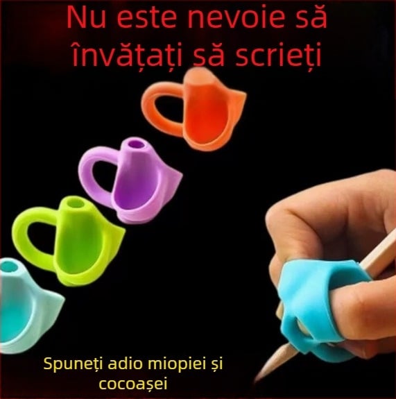 Corector de priză pentru pix din silicon pentru copii: începători și elevi din învățământul primar
