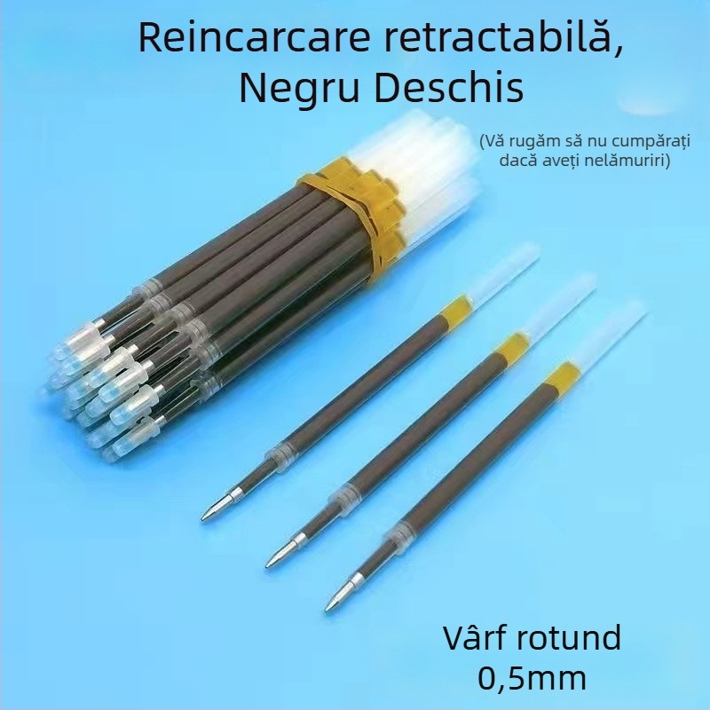 Reîncărcare 0,5 mm, albastru cristal, vârf cu bilă, pentru pixuri cu ștergere termică