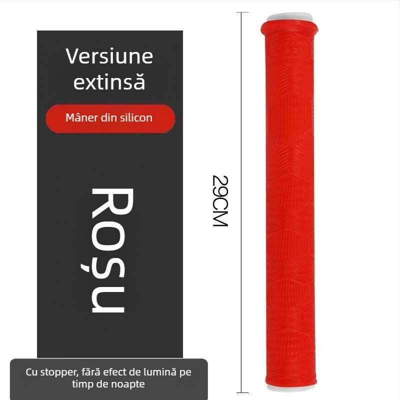 Acoperire extinsă din silicon pentru ghidonul bicicletei, absorbantă la transpirație și anti-derapant, potrivită pentru ghidoane de bicicletă și mânere de undiță