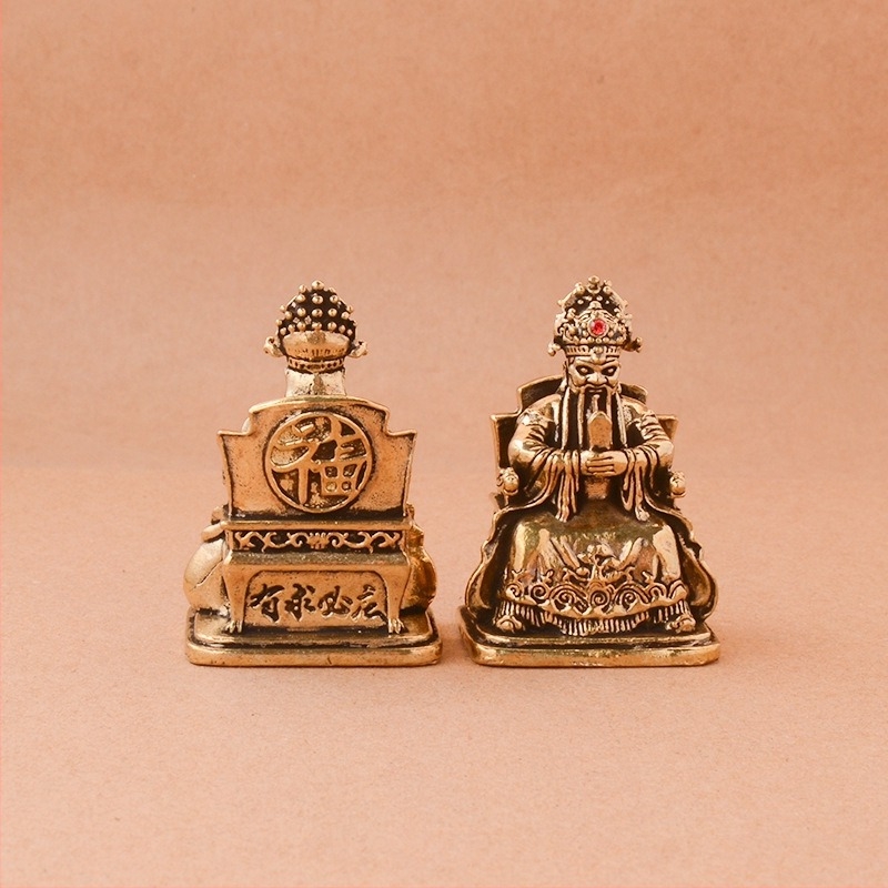 Statua Buddha din alamă, cu motiv dragon, stil tibetan, sculptură de colecție