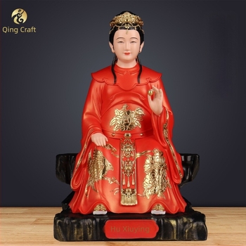 Statuetă din rășină Hu Xiuying, figură de zeiță Hu Xian, obiect decorativ