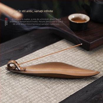 Suport ceramic pentru interior pentru tămâie, în stil antic, pentru ceremonia ceaiului