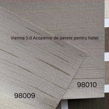 Acoperire de perete din PVC pentru proiectul hotelier Atour Vienna Orange, înălțime 2.8 m, rezistentă la umiditate și ignifugă.