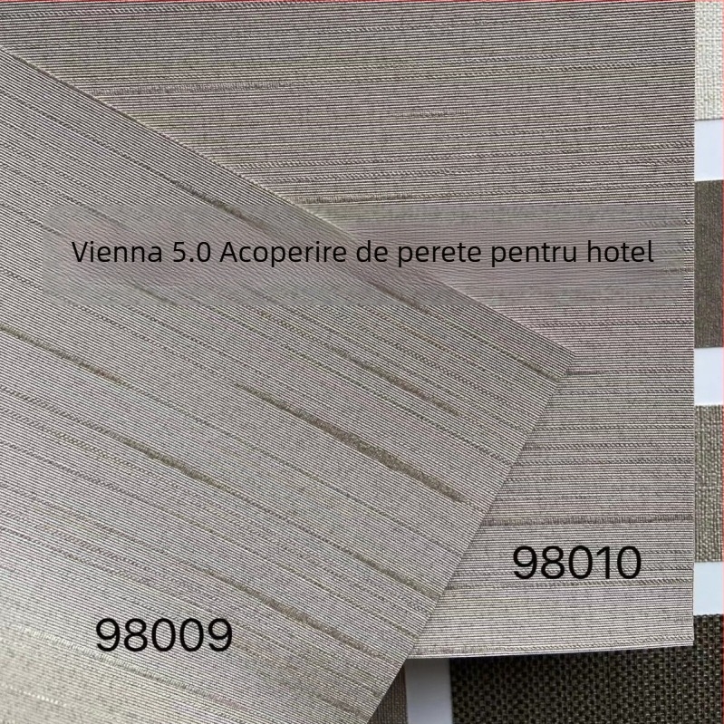Acoperire de perete din PVC pentru proiectul hotelier Atour Vienna Orange, înălțime 2.8 m, rezistentă la umiditate și ignifugă.