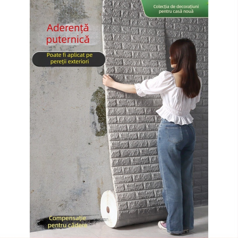 Autocolante adezive pentru perete, impermeabile, set de 2 bucăți pentru living