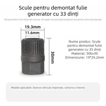 Unealtă specială de demontare pentru roata cu dinți a generatorului auto, 33 de dinți