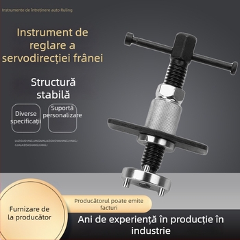 Set din trei piese pentru etrier de frână, cu unealtă de revenire a pistonului, pentru demontarea și montarea plăcilor de frână, plăci de tip fluture