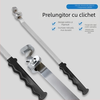 Bară de extindere pentru întreținerea pneurilor, de clasă industrială, cu tijă de întărire și extensie pentru cheie