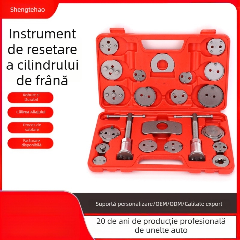 Unealtă portabilă pentru retragerea pistonului etrierului de frână, pentru înlocuirea plăcilor de frână