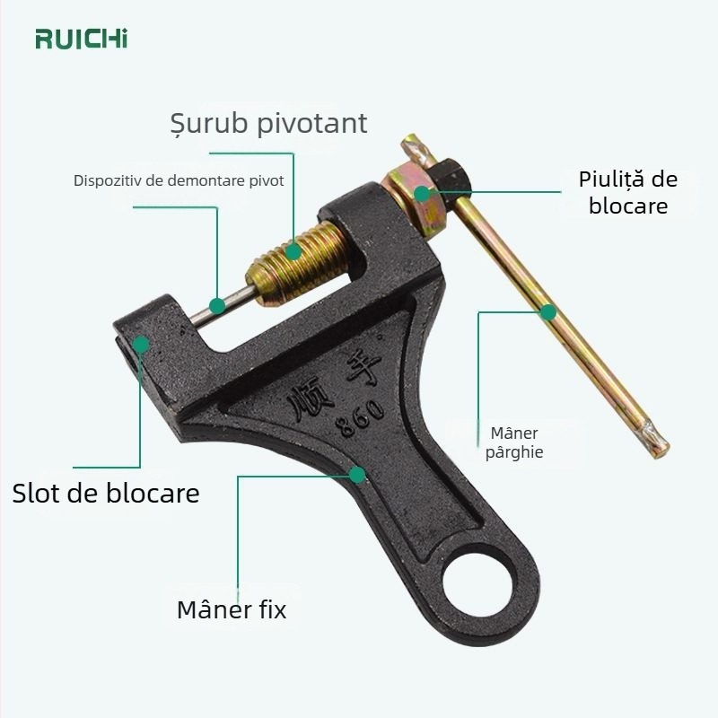 Unealtă pentru demontarea lanțurilor de recoltare, pentru lanțuri mari, medii și mici, clește pentru demontare lanțuri, model 530630860